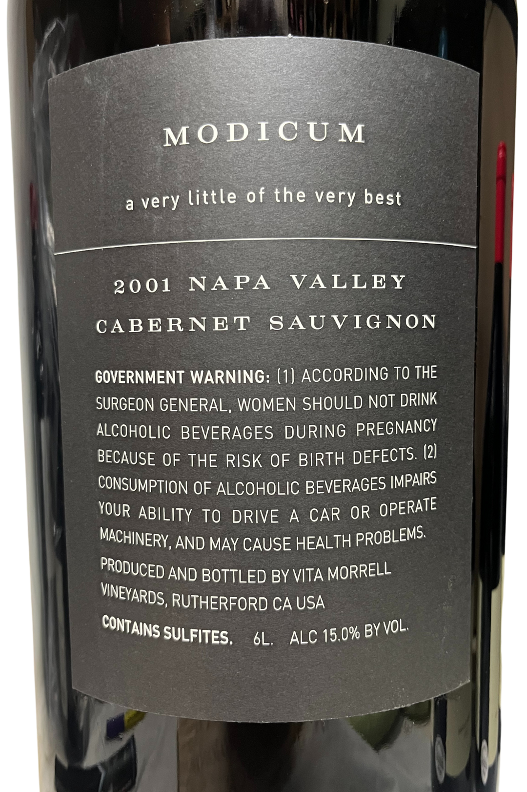2001  Modicum Napa Valley Cabernet Sauvignon