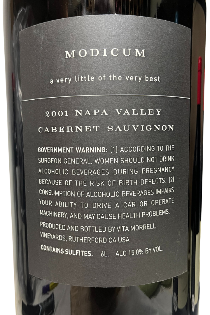 2001  Modicum Napa Valley Cabernet Sauvignon