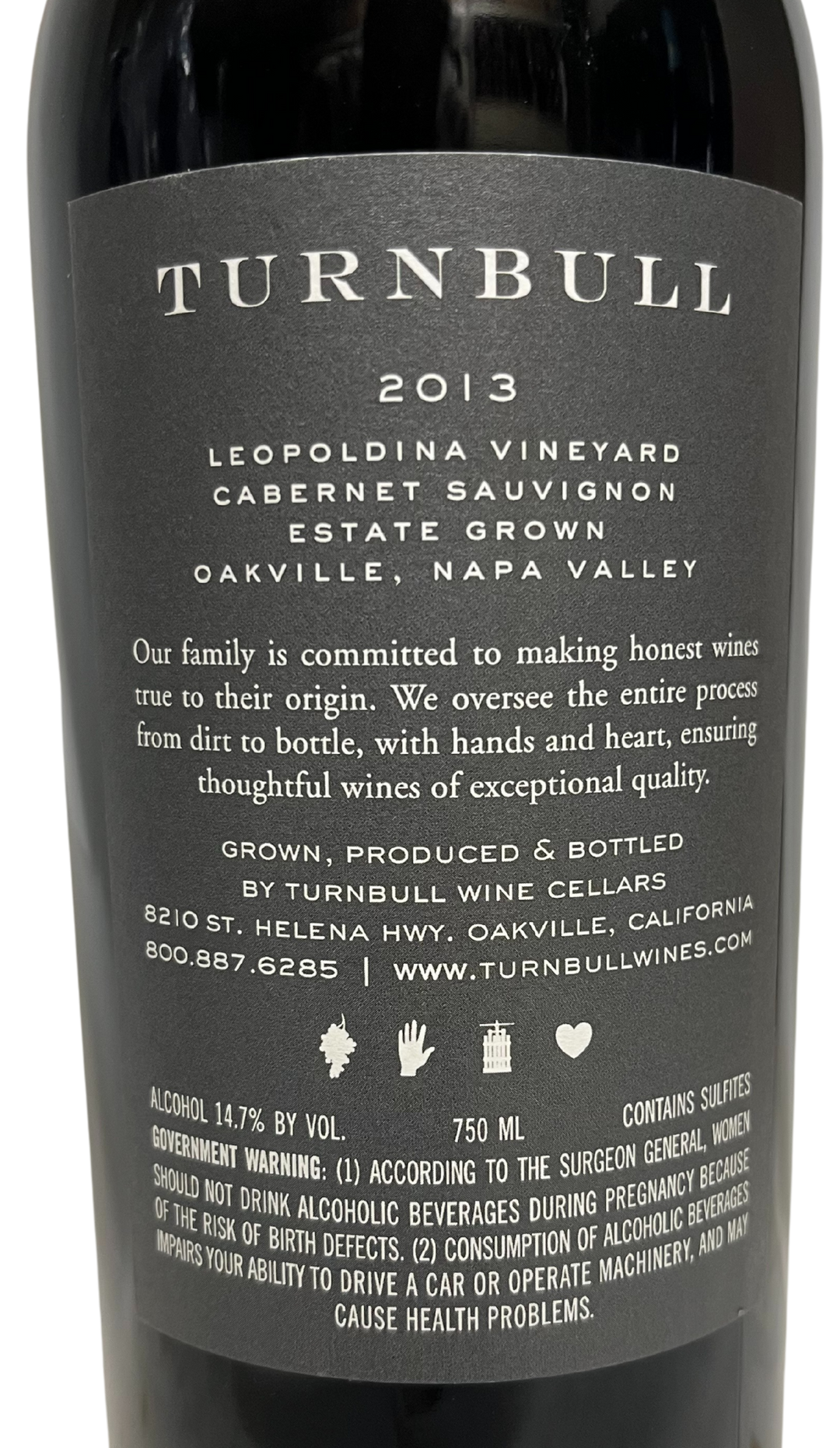2013 Turnbull Wine Cellars Leopoldina Vineyard Cabernet Sauvignon