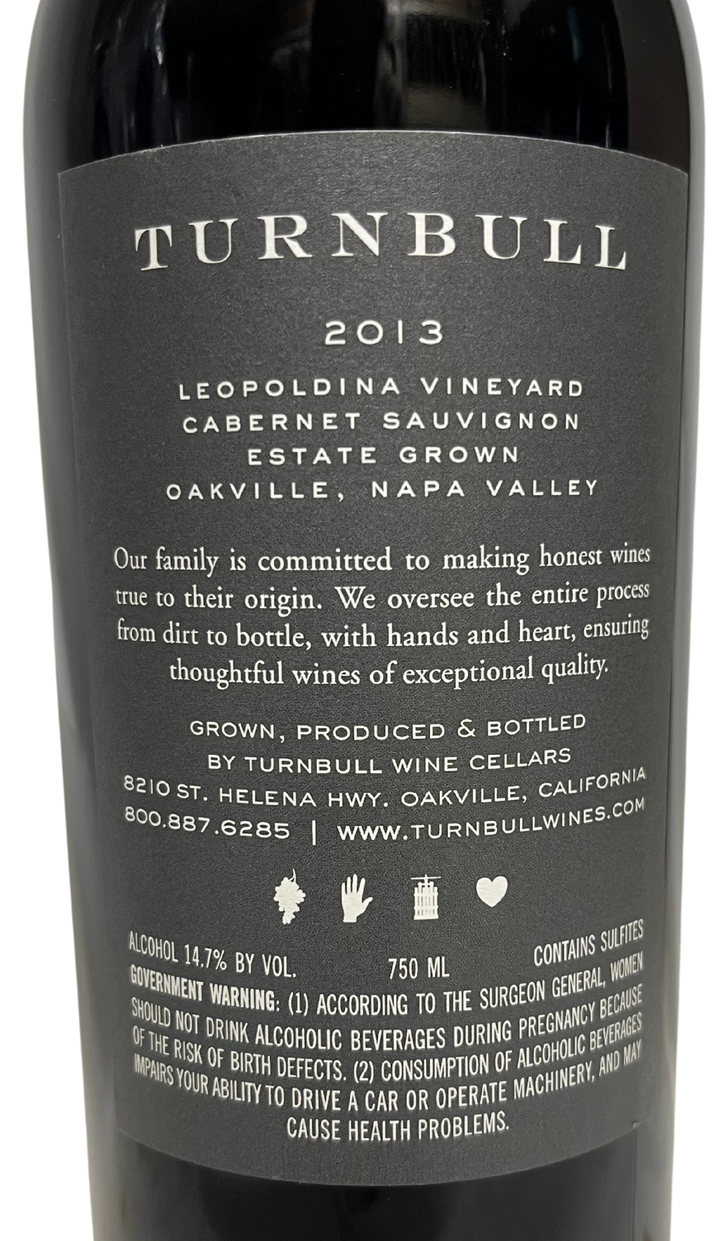 2013 Turnbull Wine Cellars Leopoldina Vineyard Cabernet Sauvignon