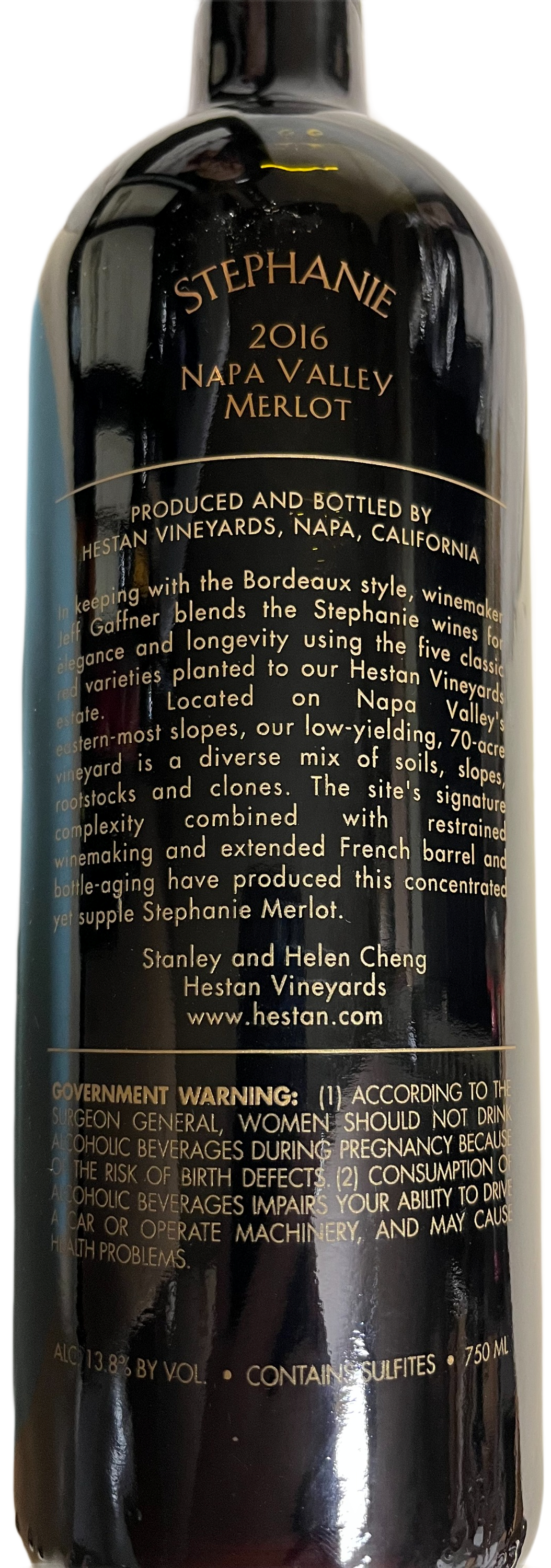 2016 Hestan Vineyards Stephanie Merlot
