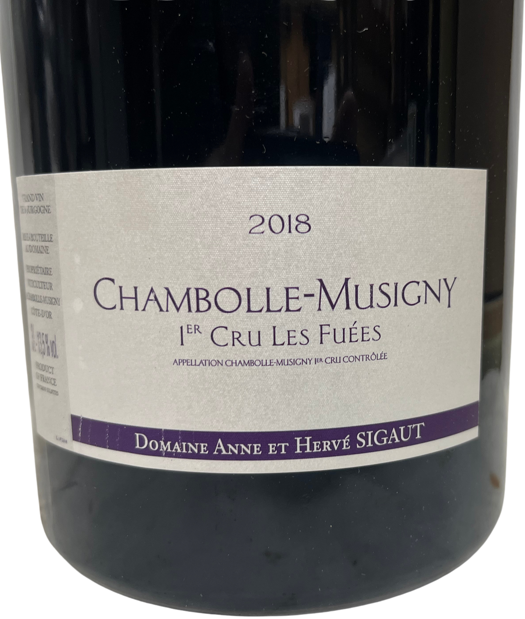 2018 Domaine Anne et Herve Sigaut Chambolle Musigny les Fuees