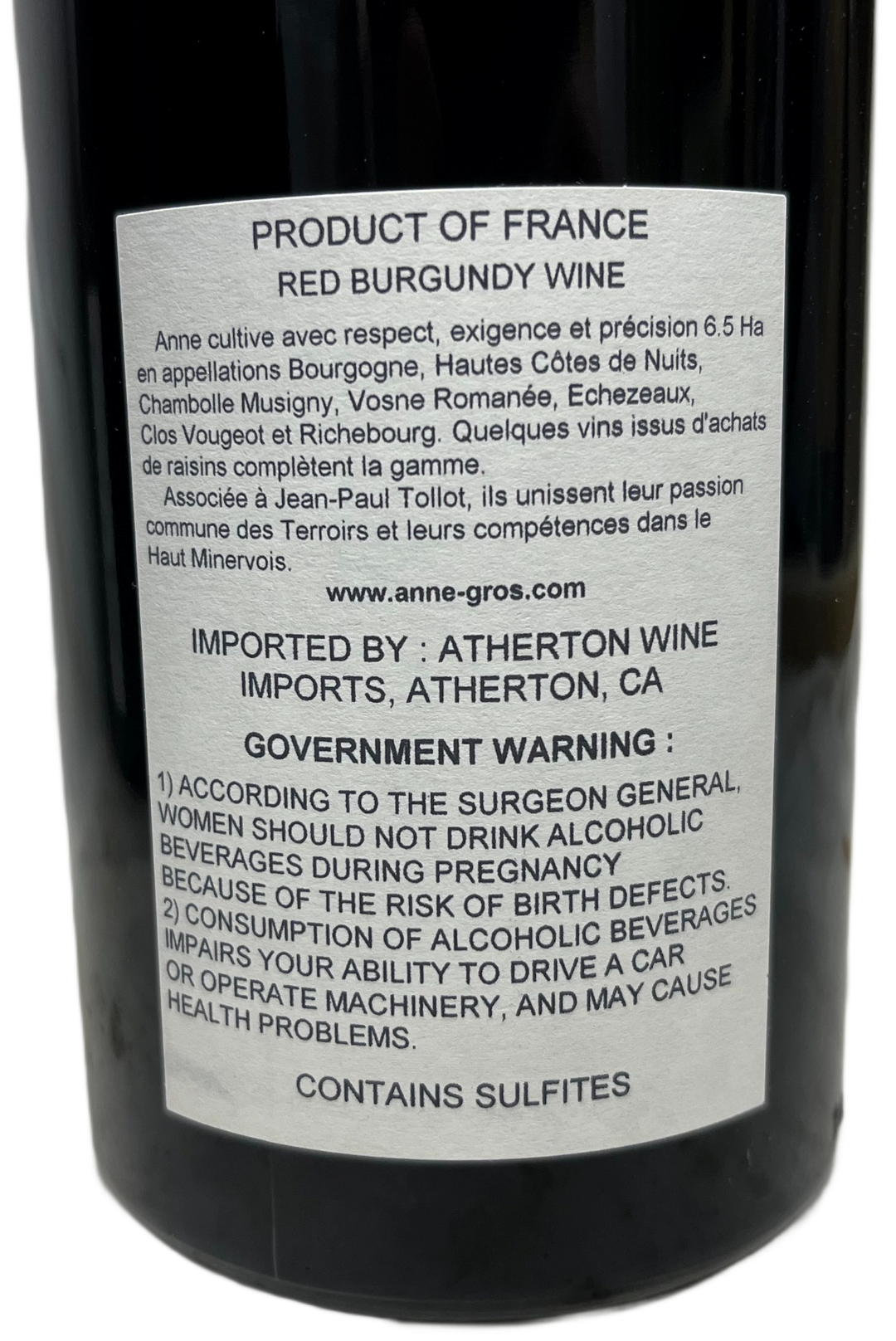 2017 Anne Gros Clos Vougeot le Grand Maupertui