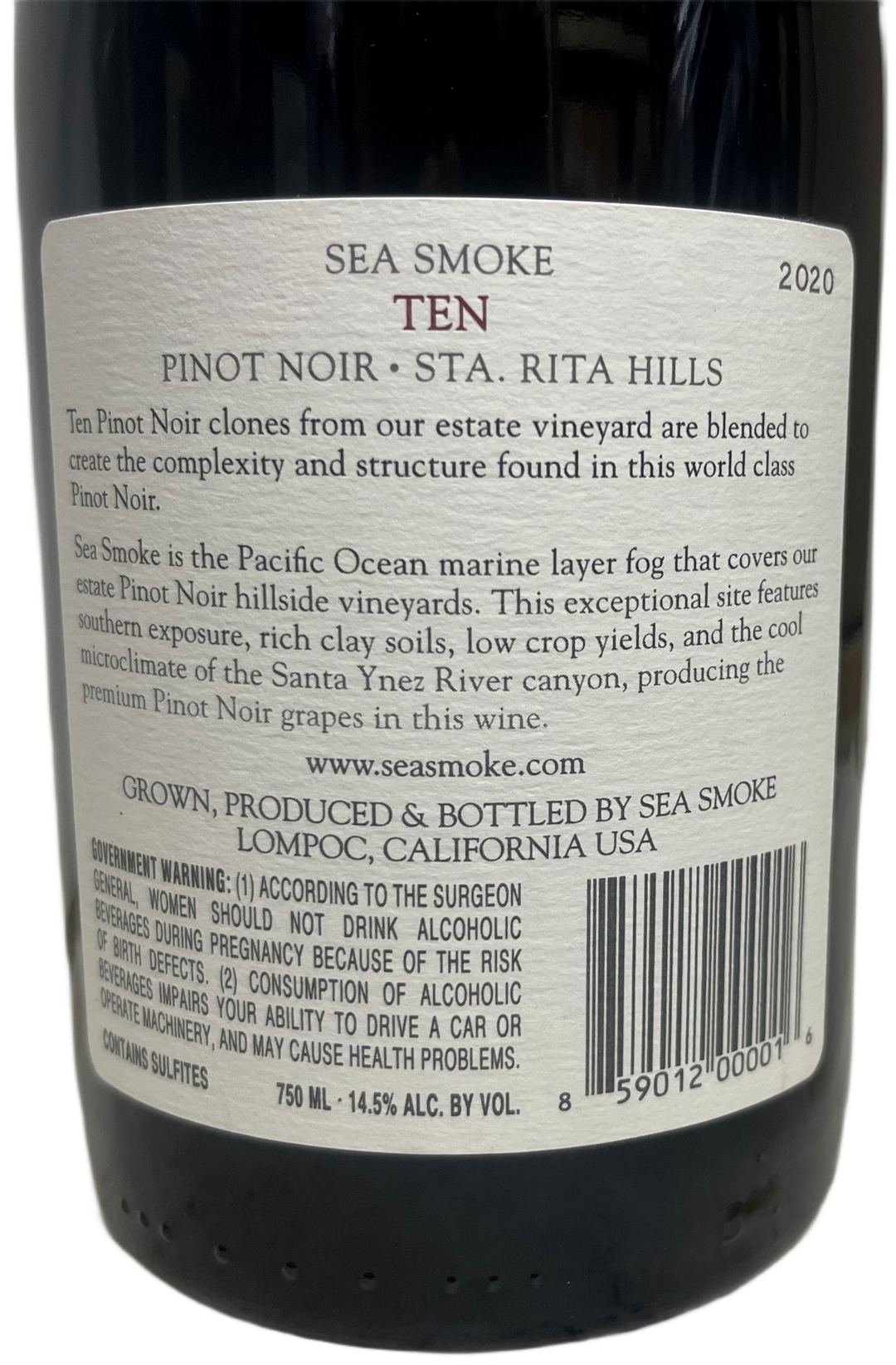 2020 Sea Smoke Ten Pinot Noir