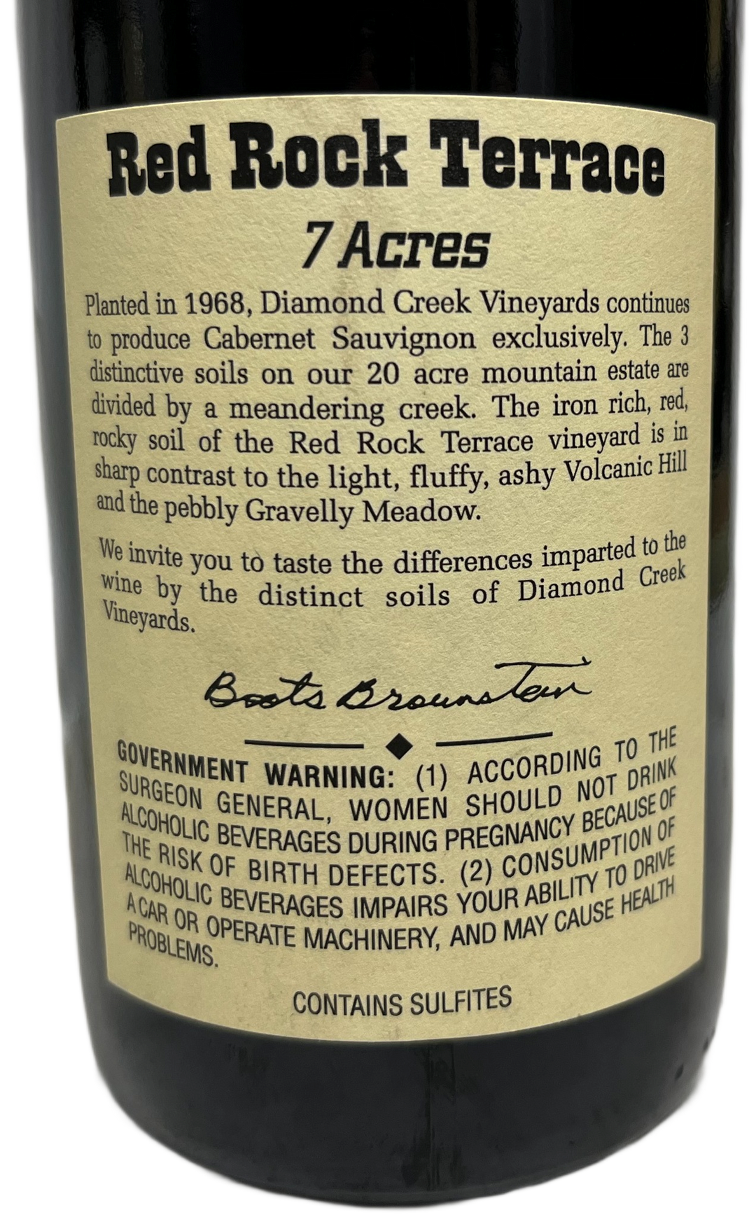 2017 Diamond Creek Napa Valley Red Rock Terrace Cabernet Sauvignon