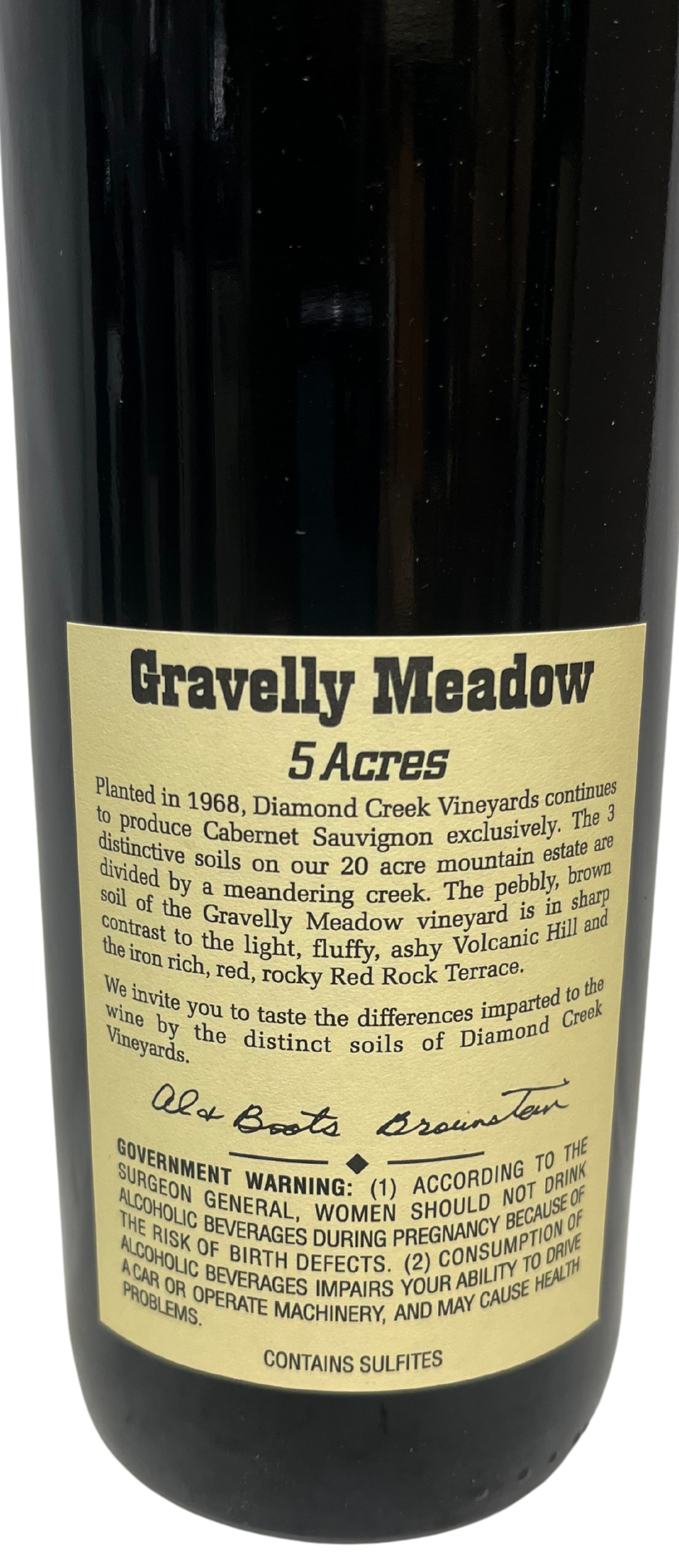 2007 Diamond Creek Napa Gravelly Meadow Cabernet Sauvignon