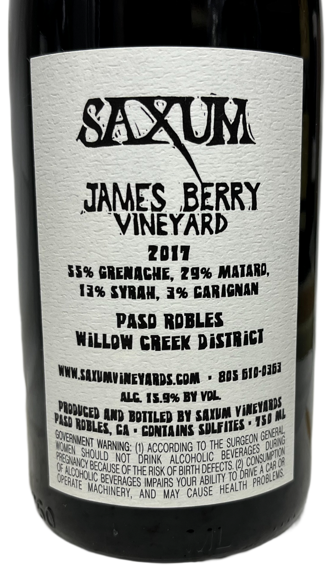2017 Saxum James Berry Vineyard Proprietary Red