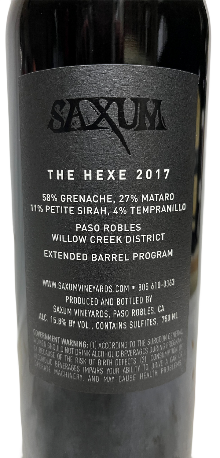 2017 Saxum The Hexe Proprietary Red