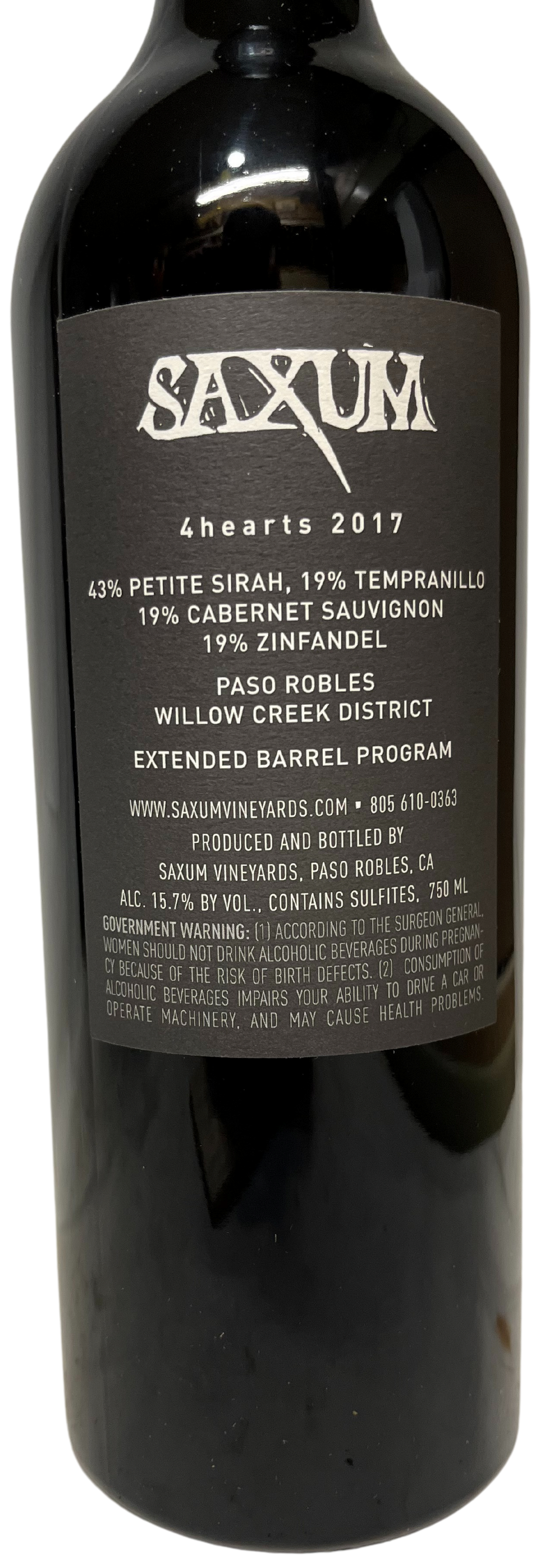 2017 Saxum 4hearts Vineyard Proprietary Red