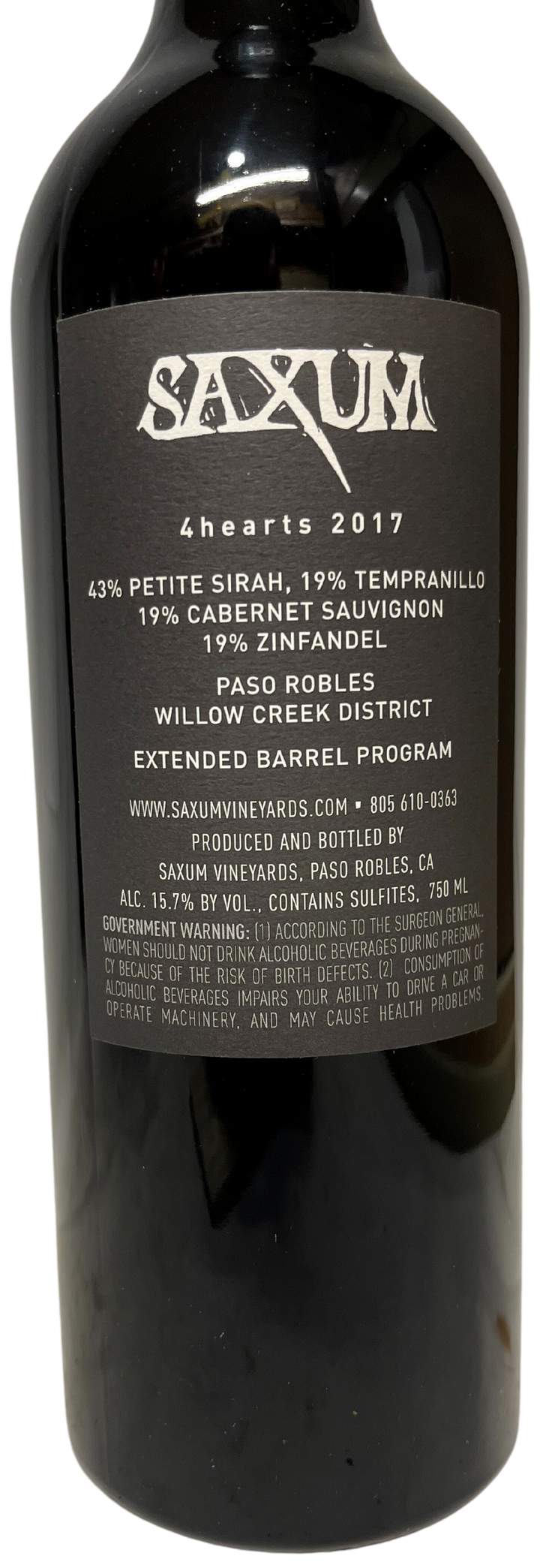 2017 Saxum 4hearts Vineyard Proprietary Red