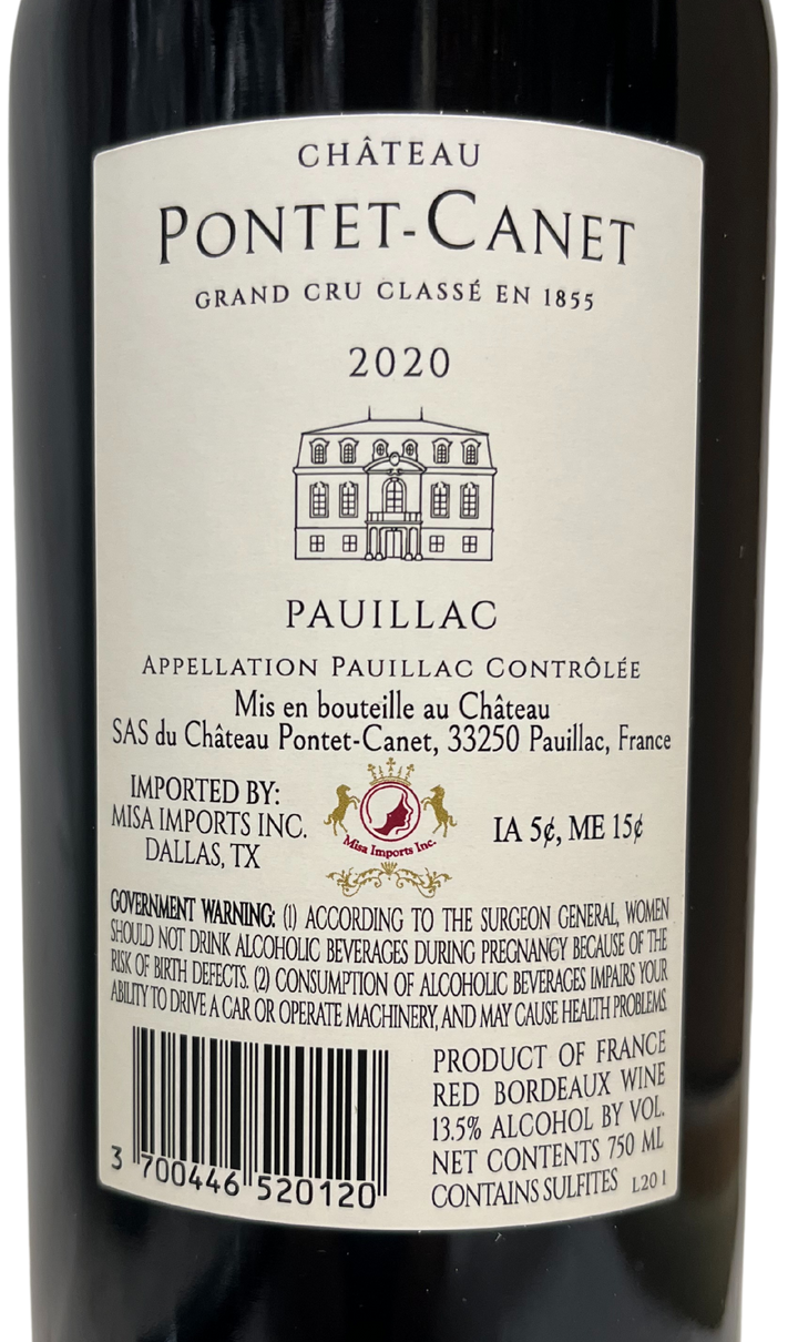 2020 Pontet Canet Pauillac