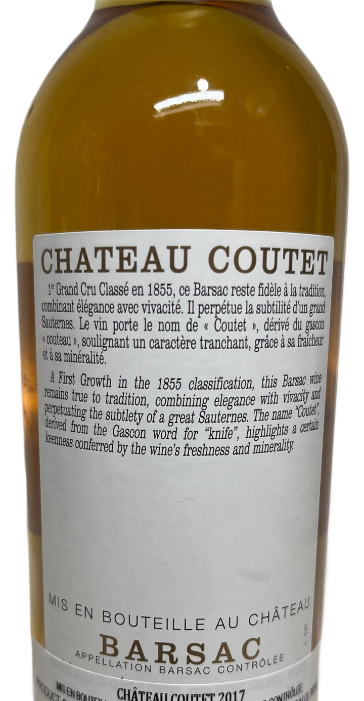 2017 Coutet Barsac Sauternes