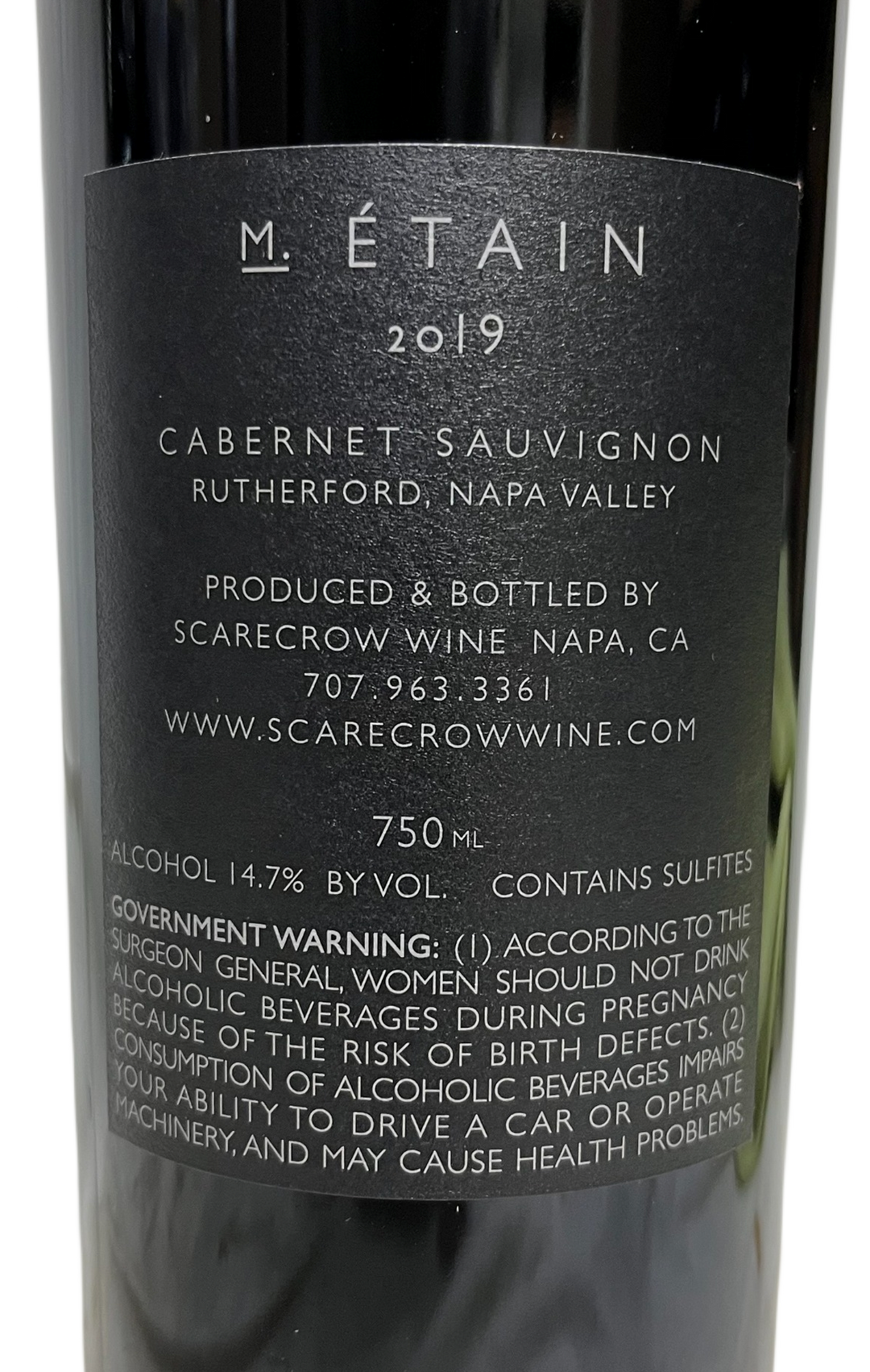 2019 Scarecrow M. Etain Cabernet Sauvignon