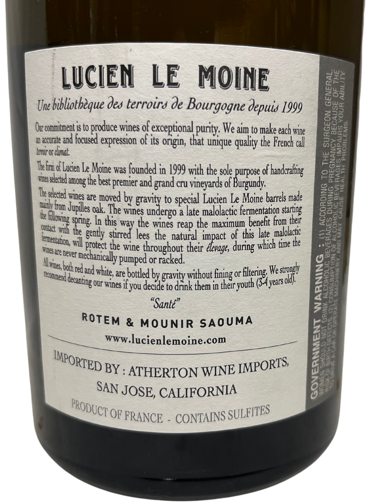 2020 Lucien Le Moine Bourgogne Blanc