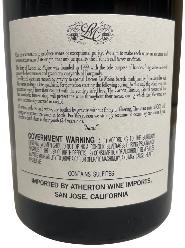 2018 Lucien Le Moine Clos St Denis