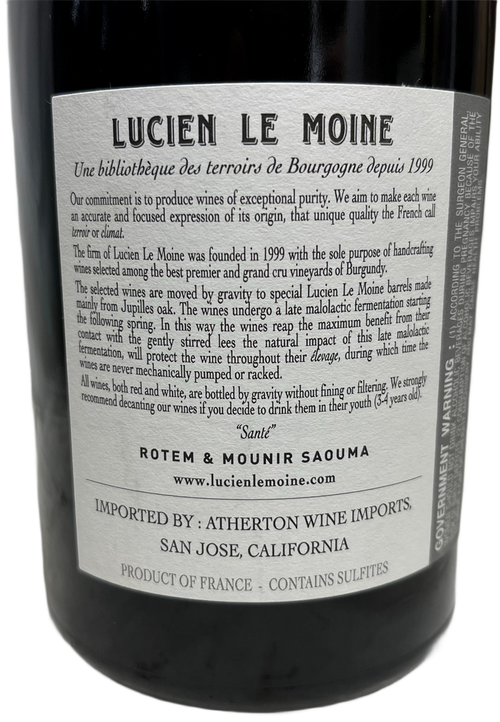 2019 Lucien Le Moine Gevrey Chambertin les Cazetiers