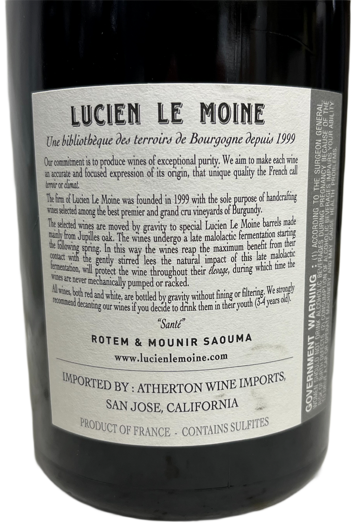 2019 Lucien Le Moine Gevrey Chambertin Lavaux St Jacques