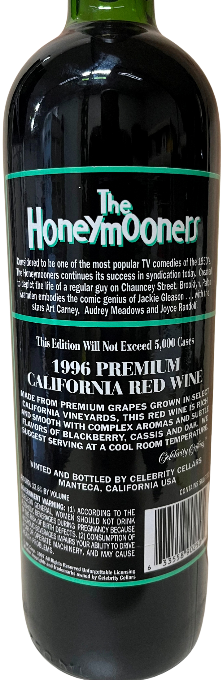 1996 Celebrity Cellars The Honeymooners Proprietary Red Wine