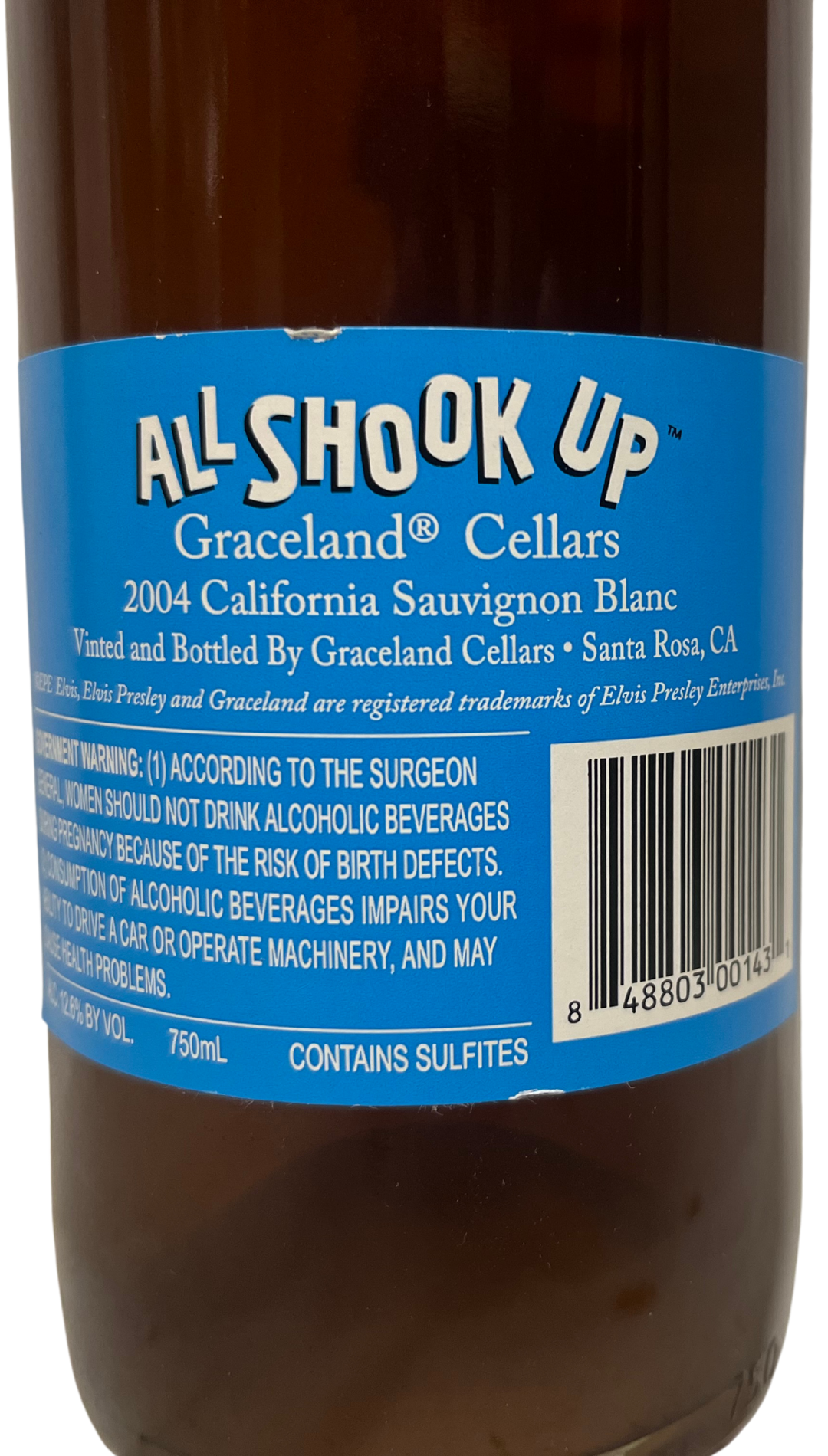 2004 Graceland Cellars Elvis All Shook Up Sauvignon Blanc