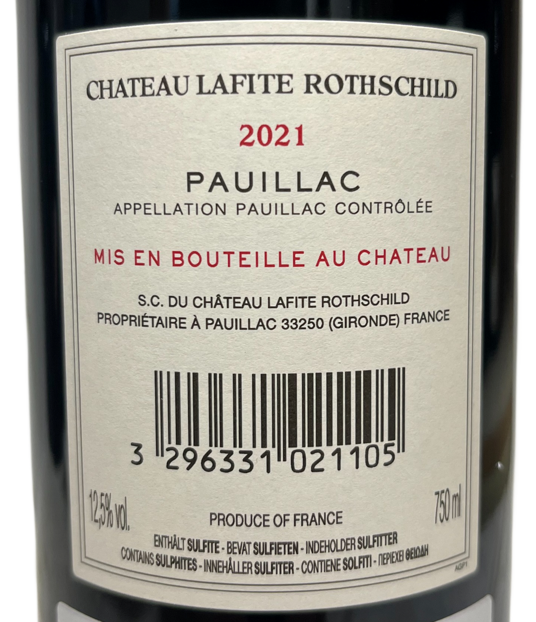 2021 Lafite Rothschild Pauillac