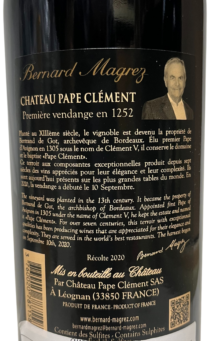 2020 Pape Clement Pessac Leognan