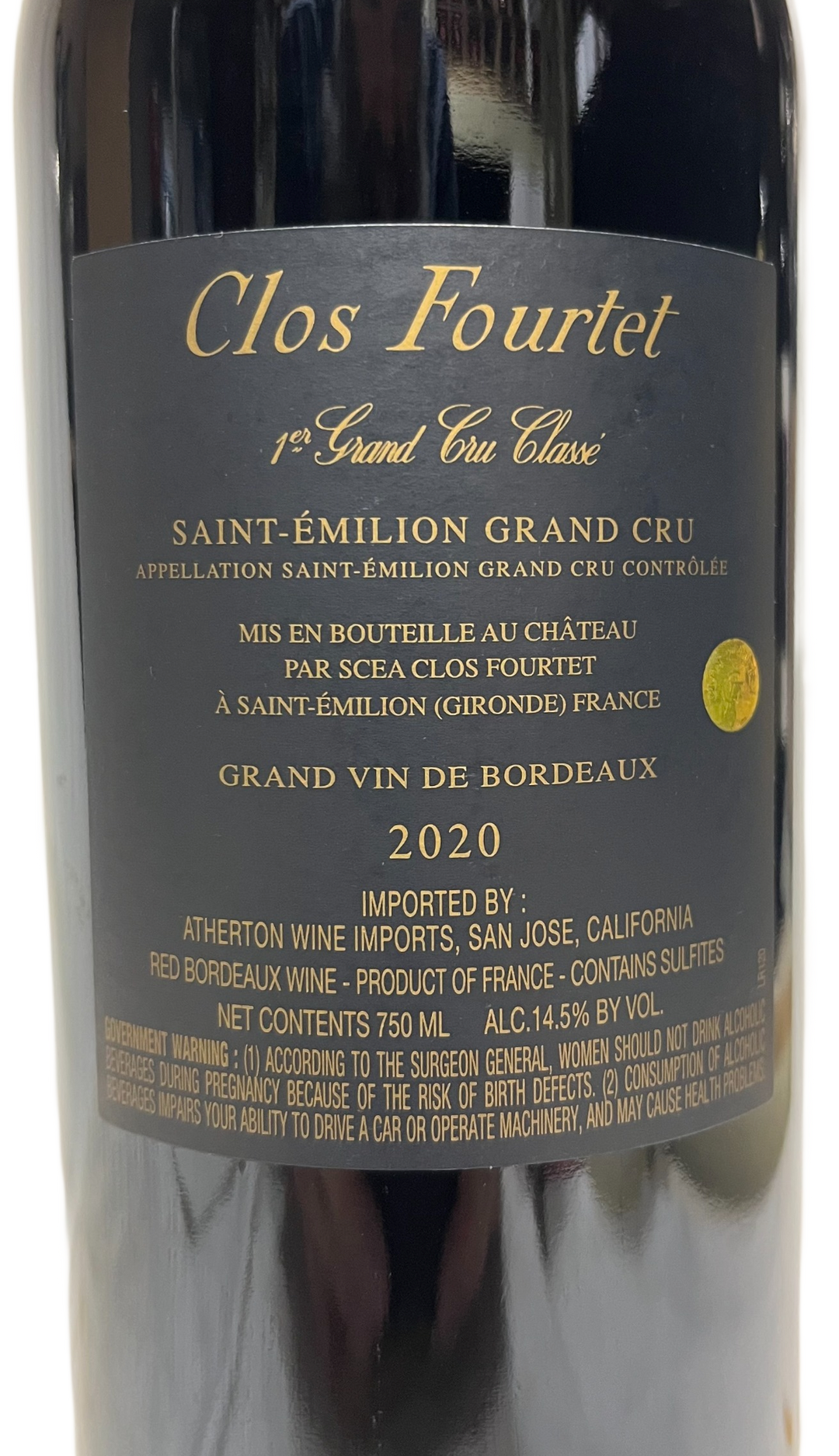 2020 Clos Fourtet St Emilion