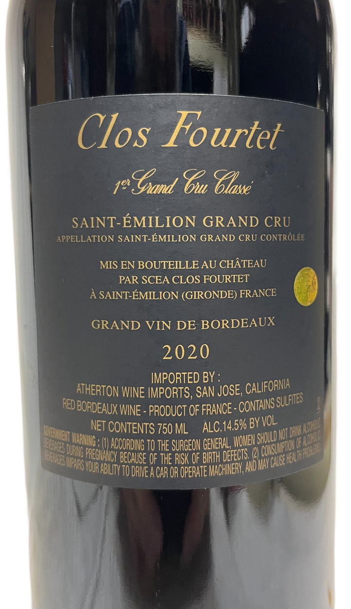 2020 Clos Fourtet St Emilion