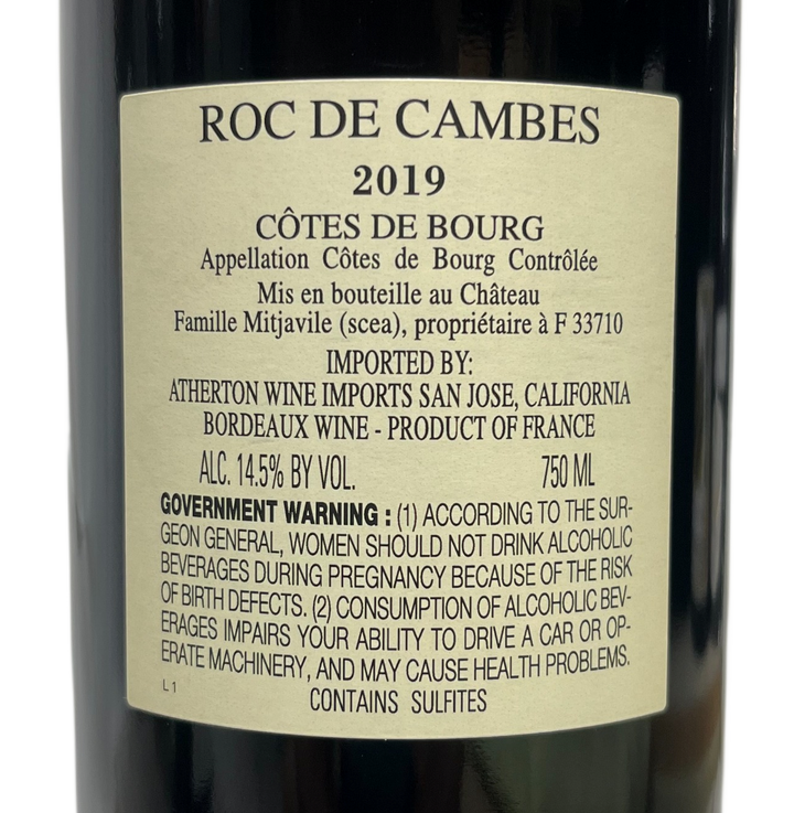 2019 Roc De Cambes Cotes de Bourg