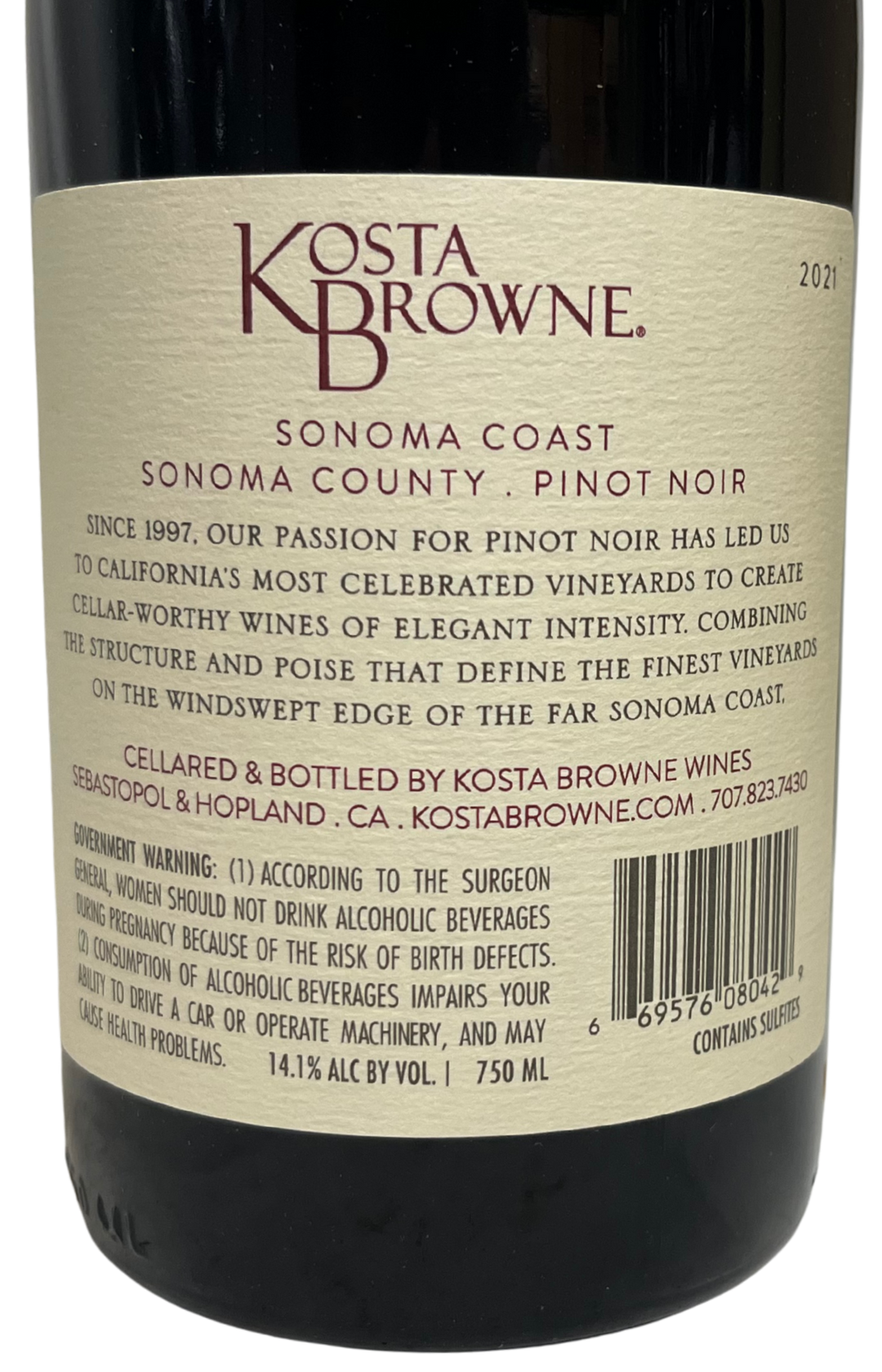 2021 Kosta Browne Sonoma Coast Pinot Noir