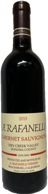 2015 A. Rafanelli Dry Creek Valley Cabernet Sauvignon