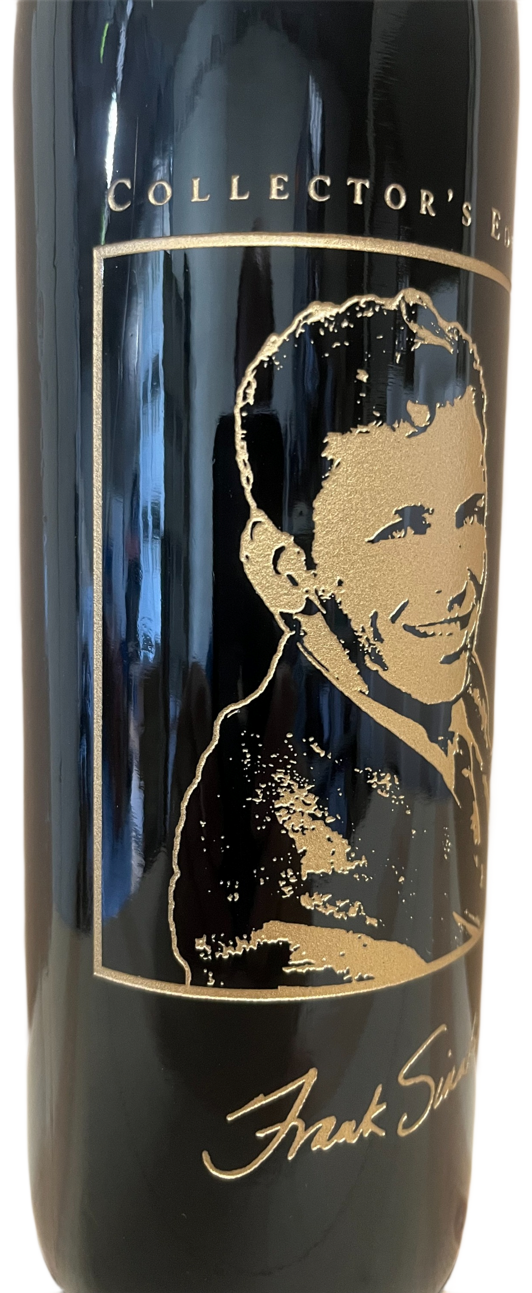 1995 Celebrity Cellars Frank Sinatra Proprietary Red Wine Etched Bottle