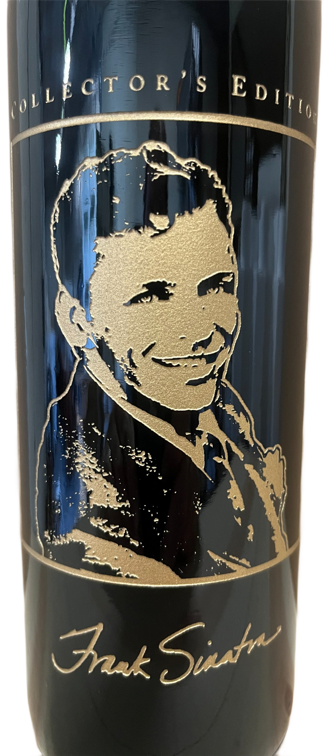 1995 Celebrity Cellars Frank Sinatra Proprietary Red Wine Etched Bottle