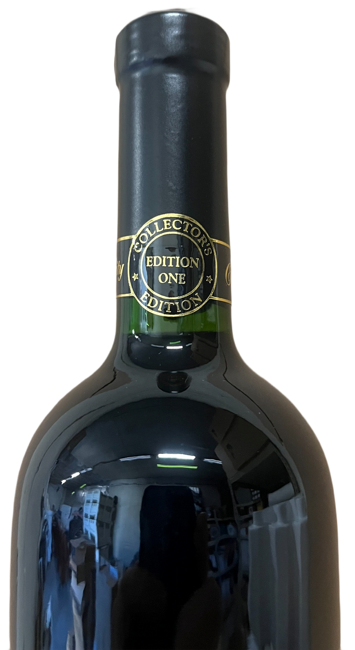 1995 Celebrity Cellars Frank Sinatra Proprietary Red Wine Etched Bottle