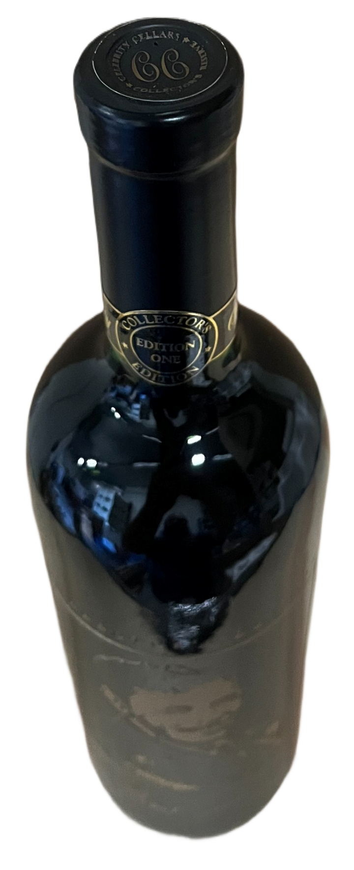 1995 Celebrity Cellars Frank Sinatra Proprietary Red Wine Etched Bottle