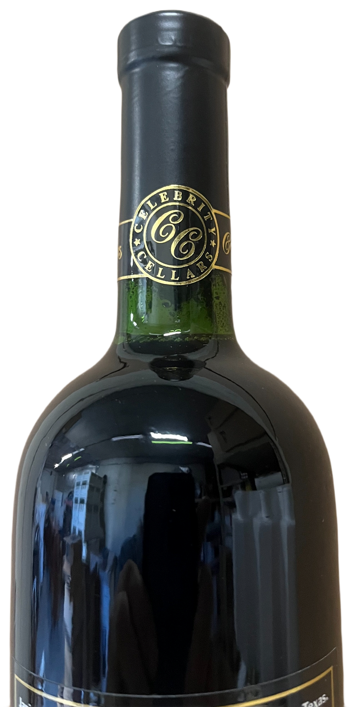 1995 Celebrity Cellars Janis Joplin Proprietary Red Wine Etched Bottle