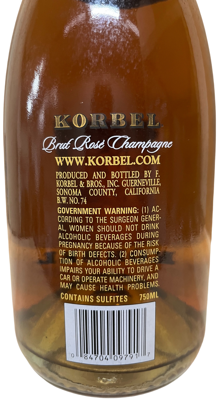 NV Korbel Artist Series Kenny G California Champagne Brut Rose