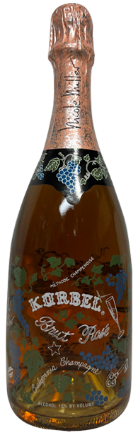 NV Korbel Artist Series Nicole Miller California Champagne Brut Rose