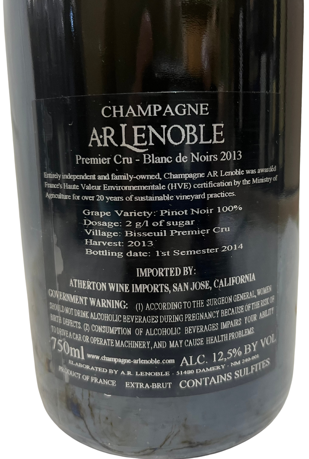 2013 AR Lenoble Champagne Grand Cru Blanc de Noirs