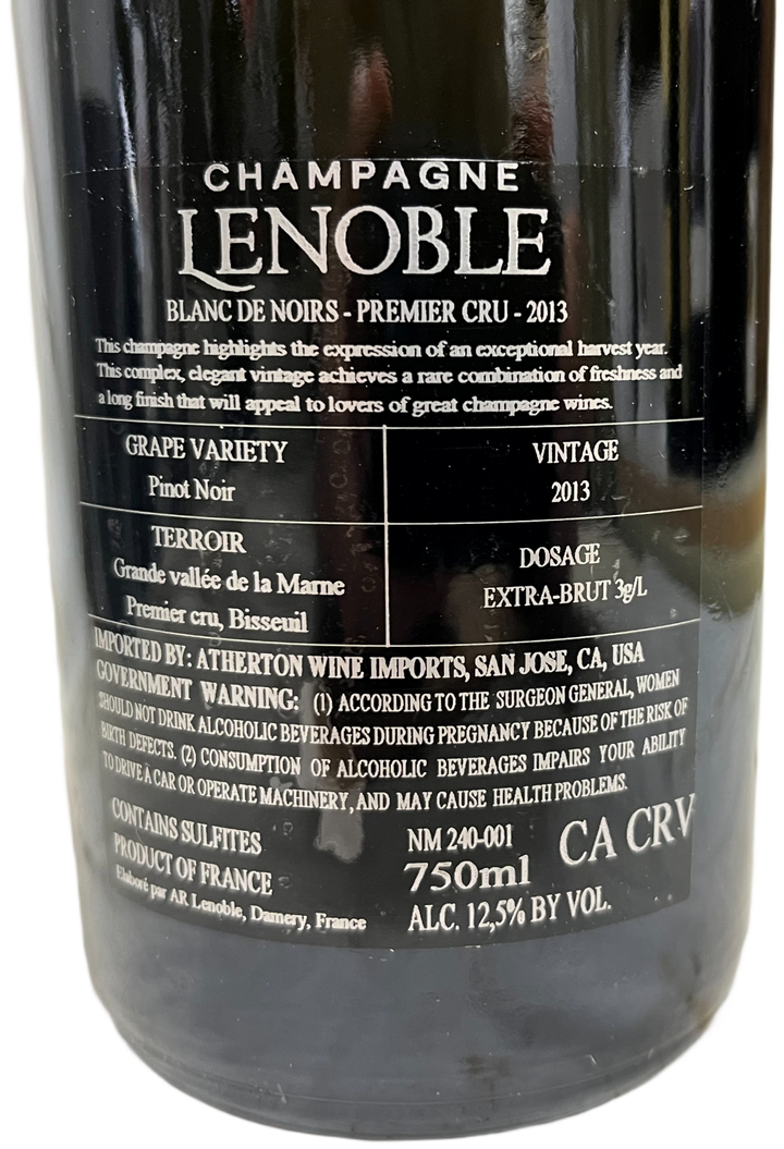 2013 AR Lenoble Champagne Grand Cru Blanc de Noirs