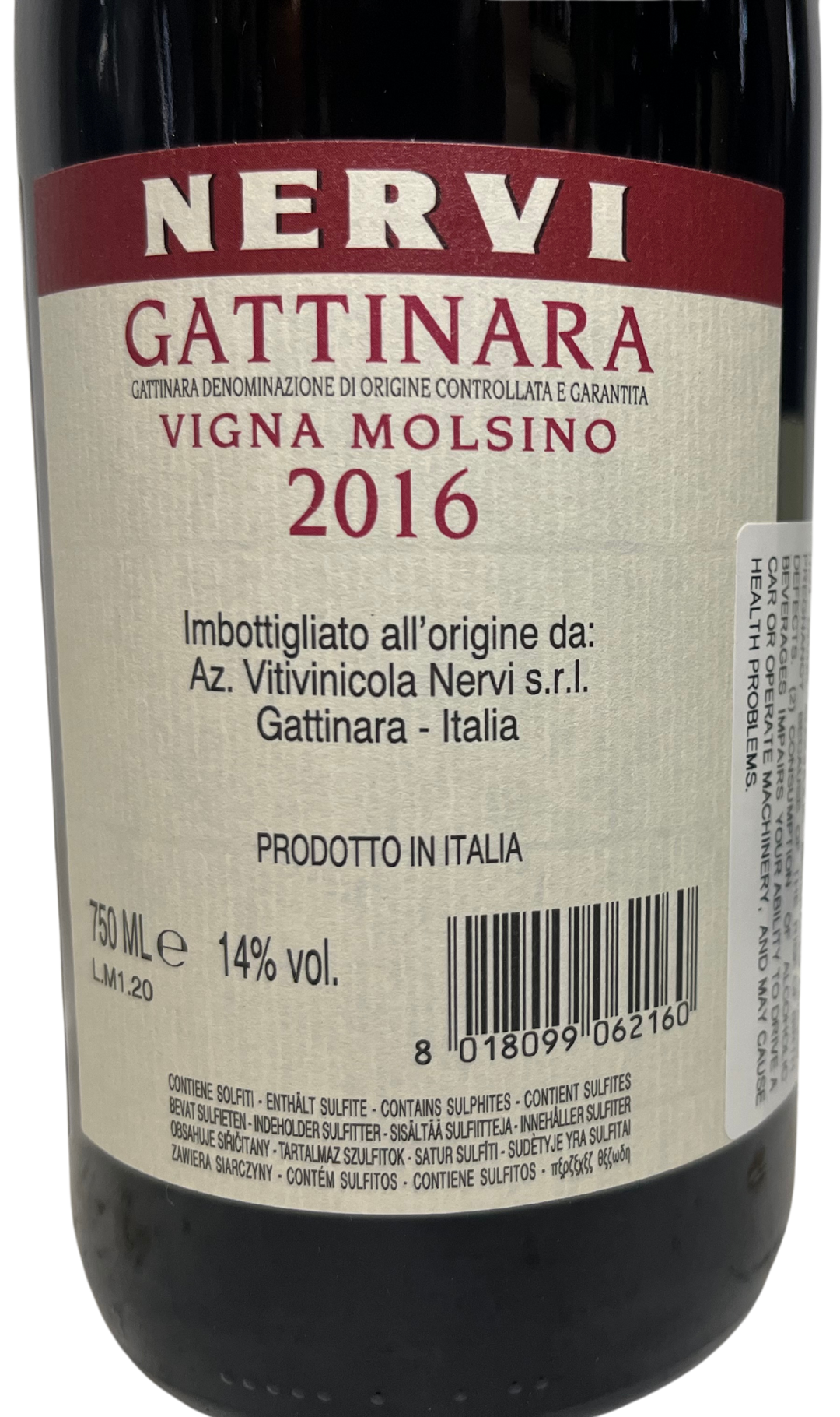 2016 Nervi Conterno Gattinara Vigna Molsino