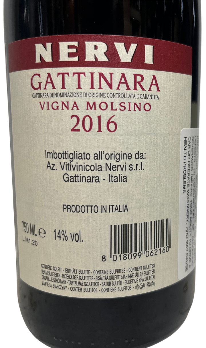 2016 Nervi Conterno Gattinara Vigna Molsino