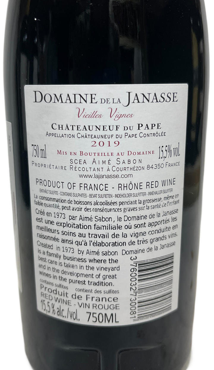 2019 Janasse Chateauneuf du Pape Cuvee Vieilles Vignes