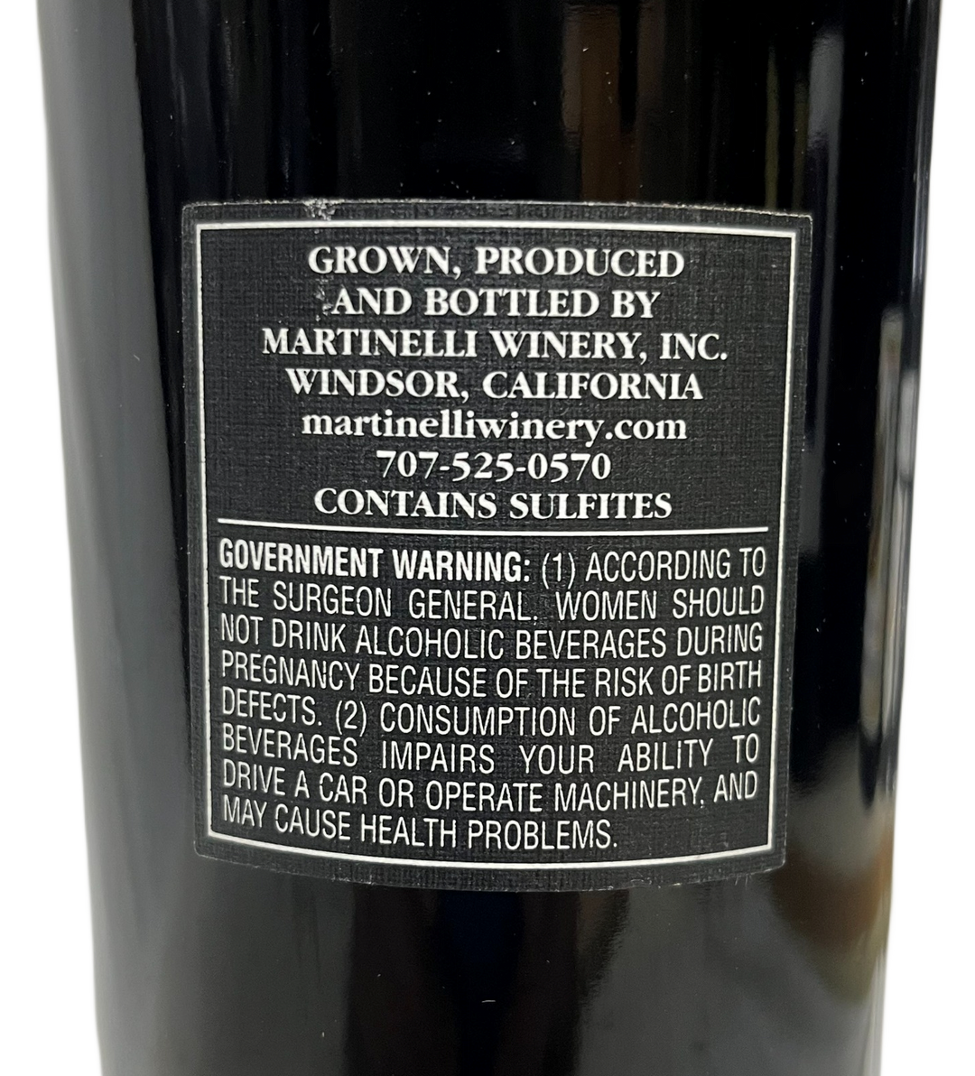 2001 Martinelli Jackass Vineyard Zinfandel