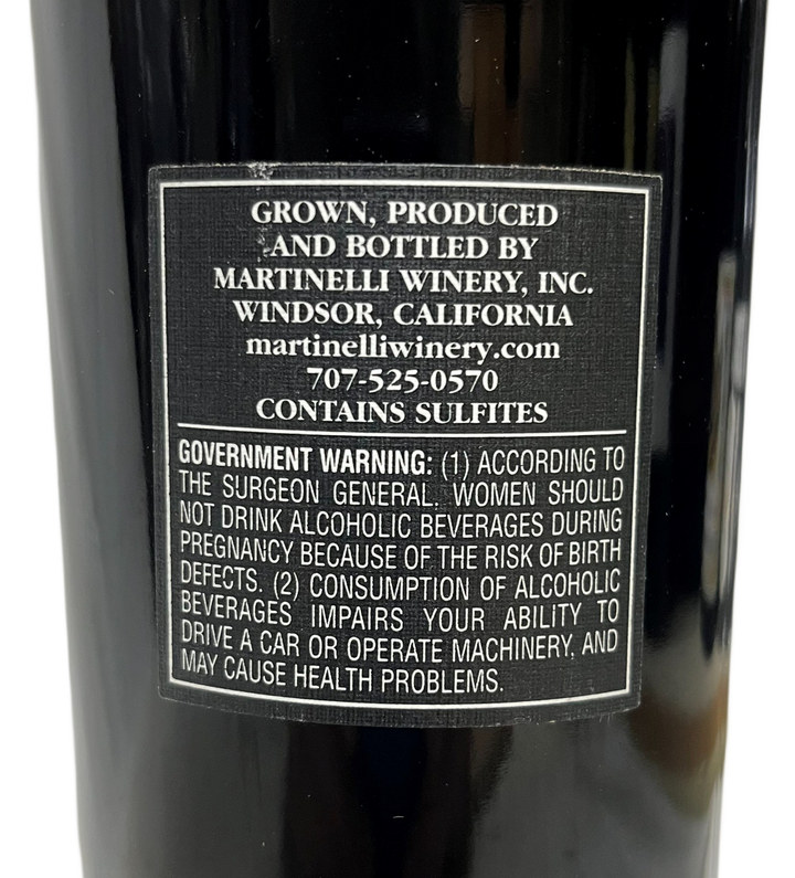 2001 Martinelli Jackass Vineyard Zinfandel