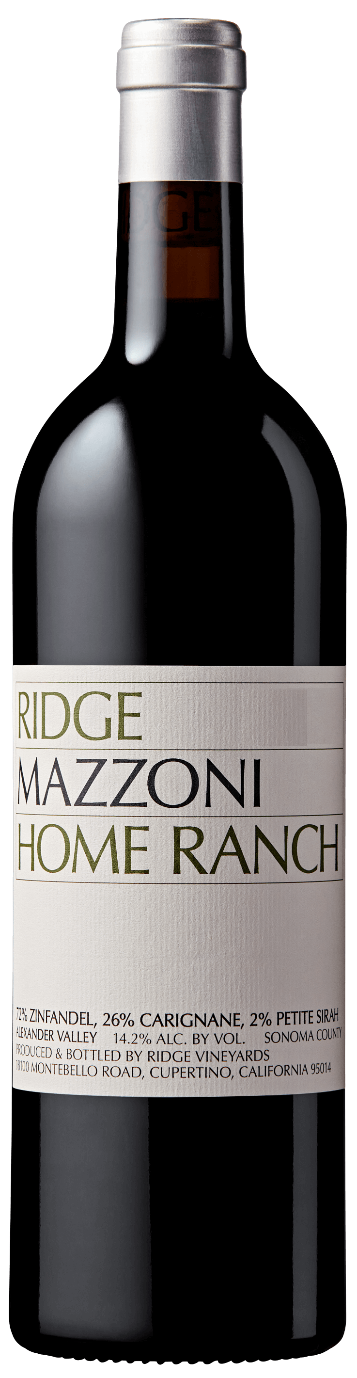 2001 Ridge Mazzoni Home Ranch Proprietary Red