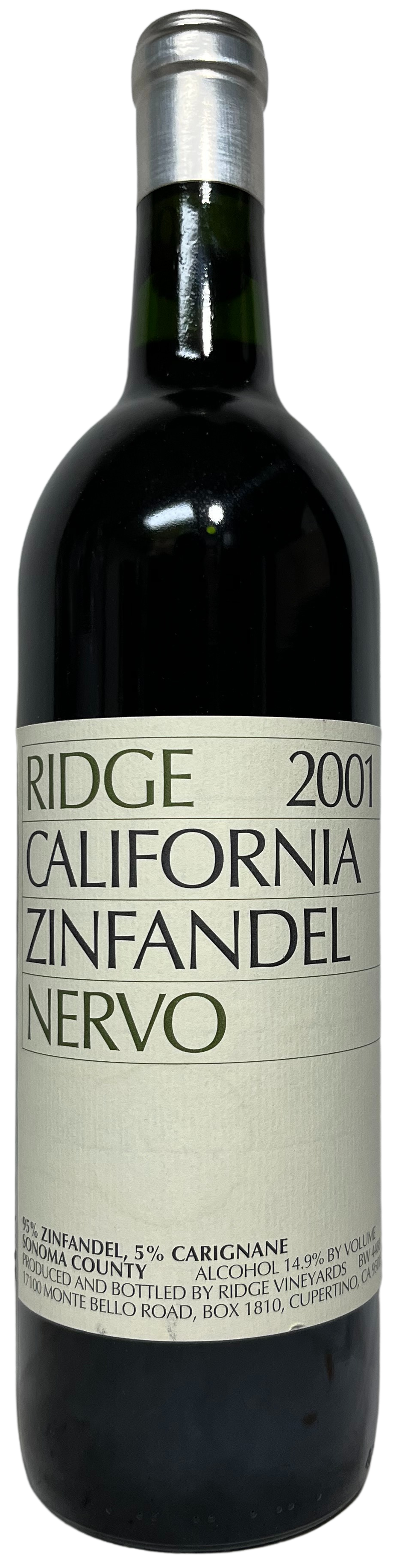 2001 Ridge Nervo Vineyard Zinfandel