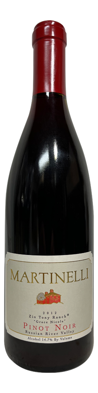 2012 Martinelli Zio Tony Ranch Pinot Noir