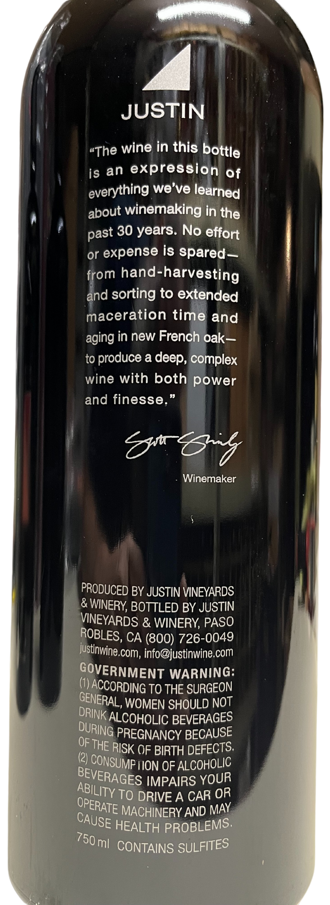 2010 Justin Vineyards Isosceles Reserve Proprietary Red