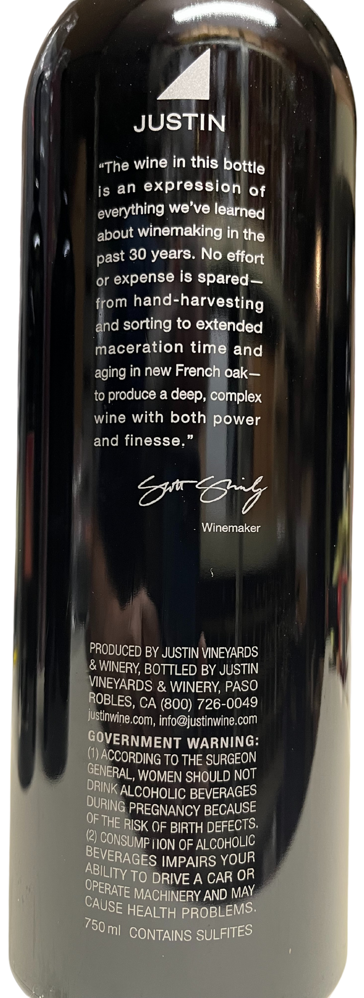 2010 Justin Vineyards Isosceles Reserve Proprietary Red