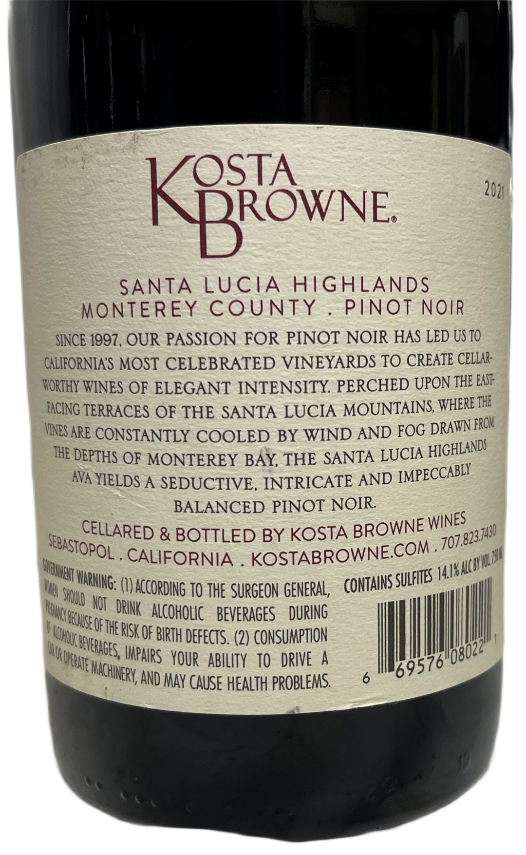 2021 Kosta Browne Santa Lucia Highlands Pinot Noir